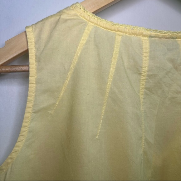 Talbots Y2K Tunic Tank Top. Butter Yellow. Size: 1X. 100% Cotton. - Picture 6 of 7